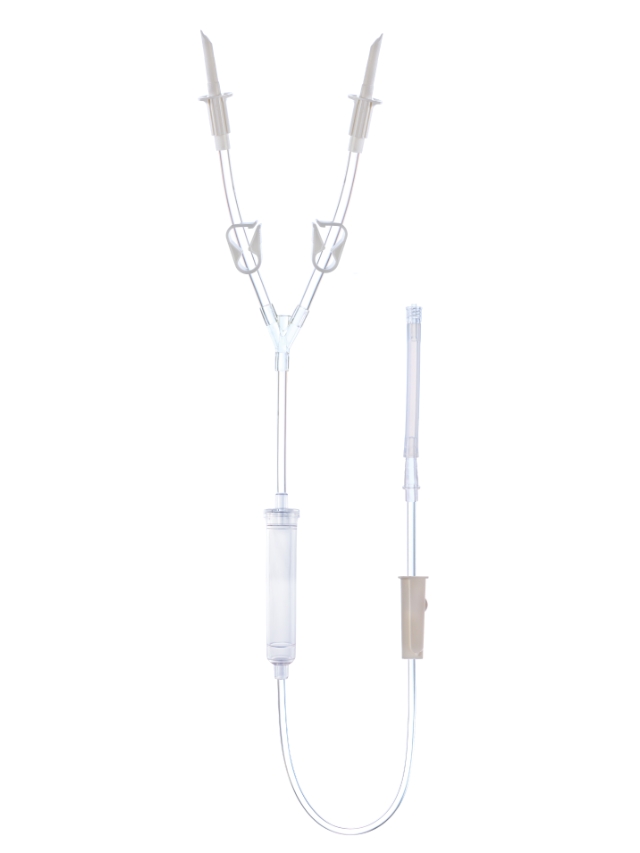 "POLYMED" Irrigation Set, Double Spike Type