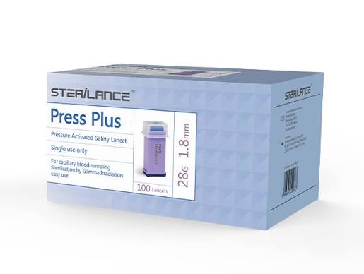 Одноразовый безопасный ланцет, Press Plus